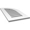 Ekena Millwork Quarter Round Top Right Surface Mount PVC Gable Vent w/ 3-1/2"W x 1"P Standard Frame, 16"W x 32"H GVPQR16X3201SF - alternate 5